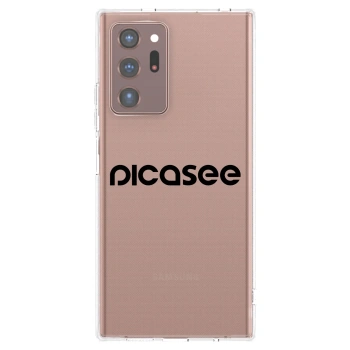 Picasee Samsung Galaxy Note 20 Ultra Hülle - Transparentes Silikon - Picasee - new logo - black