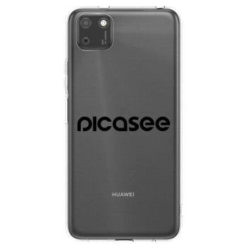 Picasee Huawei Y5P Hülle - Transparentes Silikon - Picasee - new logo - black