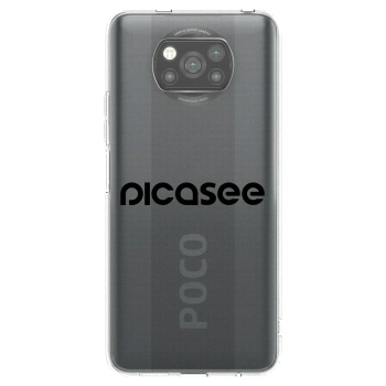 Picasee Xiaomi Poco X3 Hülle - Schwarzes Silikon - Picasee - new logo - black