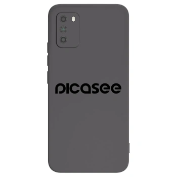 Picasee Xiaomi Poco M3 Hülle - Schwarzes Silikon - Picasee - new logo - black