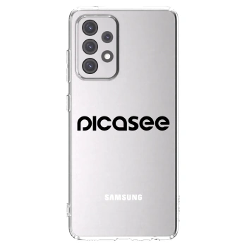 Picasee Samsung Galaxy A52 5G A525F Hülle - Transparentes Silikon - Picasee - new logo - black