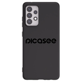 Picasee Samsung Galaxy A52 5G A525F Hülle - Schwarzes Silikon - Picasee - new logo - black