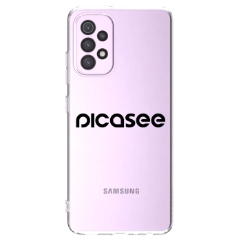 Picasee Samsung Galaxy A32 5G A326B Hülle - Transparentes Silikon - Picasee - new logo - black