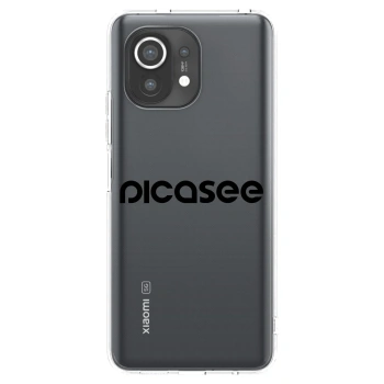 Picasee Xiaomi Mi 11 Hülle - Transparentes Silikon - Picasee - new logo - black