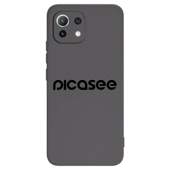 Picasee Xiaomi Mi 11 Lite Hülle - Schwarzes Silikon - Picasee - new logo - black