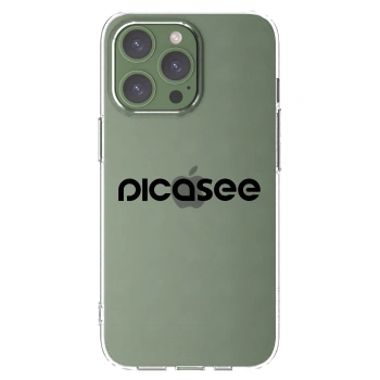 Picasee Apple iPhone 13 Pro Hülle - Transparentes Silikon - Picasee - new logo - black