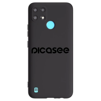 Hülle für Realme C21 - Picasee - new logo - black