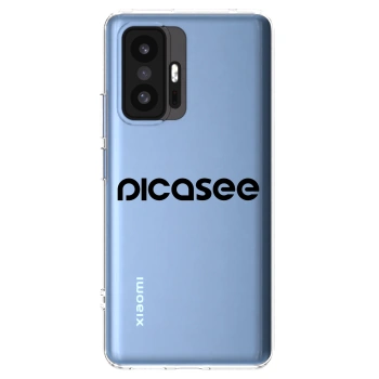 Picasee Xiaomi 11T Hülle - Transparentes Silikon - Picasee - new logo - black