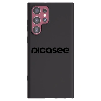 Picasee Samsung Galaxy S22 Ultra 5G Hülle - Schwarzes Silikon - Picasee - new logo - black
