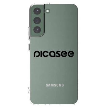 Picasee Samsung Galaxy S22+ 5G Hülle - Transparentes Silikon - Picasee - new logo - black