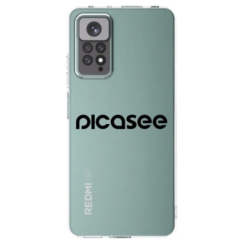 Picasee Xiaomi Redmi Note 11 Hülle - Transparentes Silikon - Picasee - new logo - black