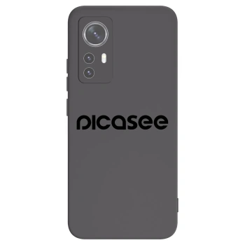 Picasee Xiaomi 12 Hülle - Schwarzes Silikon - Picasee - new logo - black