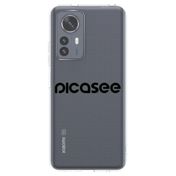 Picasee Xiaomi 12 Pro Hülle - Transparentes Silikon - Picasee - new logo - black