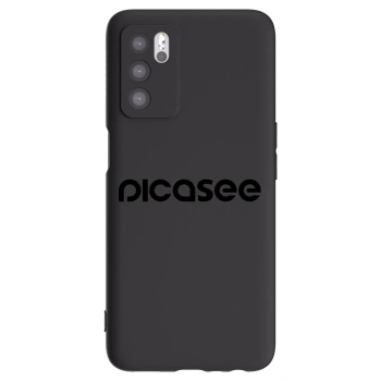 Picasee OPPO A16 Hülle - Schwarzes Silikon - Picasee - new logo - black