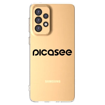 Picasee Samsung Galaxy A33 5G A336 Hülle - Transparentes Silikon - Picasee - new logo - black