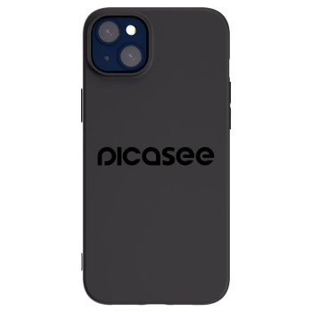 Picasee Apple iPhone 14 Plus Hülle - Schwarzes Silikon - Picasee - new logo - black