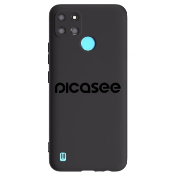 Picasee Realme C21Y Hülle - Schwarzes Silikon - Picasee - new logo - black
