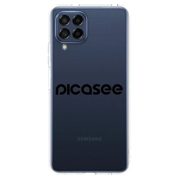 Picasee Samsung Galaxy M53 5G Hülle - Transparentes Silikon - Picasee - new logo - black