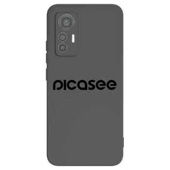 Picasee Xiaomi 12 Lite Hülle - Schwarzes Silikon - Picasee - new logo - black