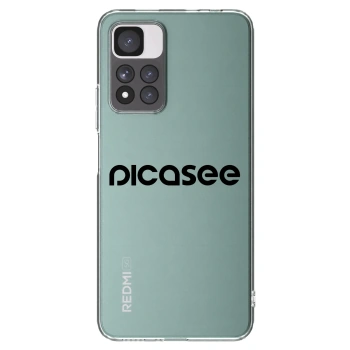 Picasee Xiaomi Redmi Note 11 Pro+ 5G Hülle - Transparentes Silikon - Picasee - new logo - black