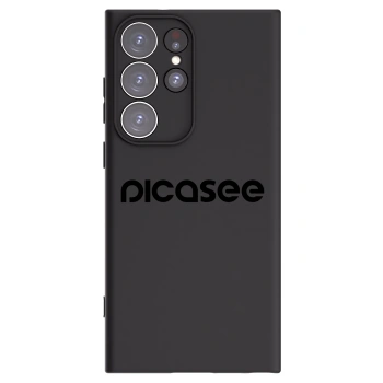 Picasee Samsung Galaxy S23 Ultra 5G Hülle - Schwarzes Silikon - Picasee - new logo - black
