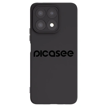 Picasee Honor X8a Hülle - Schwarzes Silikon - Picasee - new logo - black