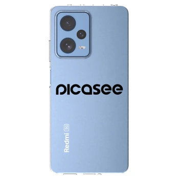 Picasee Xiaomi Redmi Note 12 Pro 5G Hülle - Transparentes Silikon - Picasee - new logo - black