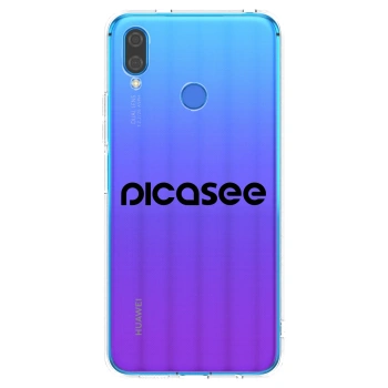 Picasee Huawei Nova 3 Hülle - Transparentes Silikon - Picasee - new logo - black