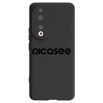Picasee Honor 90 5G Hülle - Schwarzes Silikon - Picasee - new logo - black