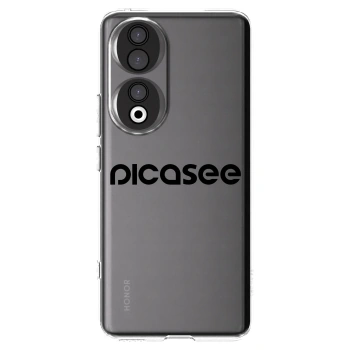 Picasee Honor 90 5G Hülle - Transparentes Silikon - Picasee - new logo - black