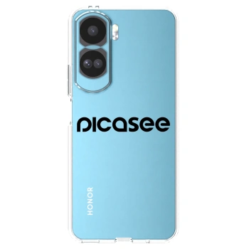 Picasee Honor 90 Lite 5G Hülle - Transparentes Silikon - Picasee - new logo - black