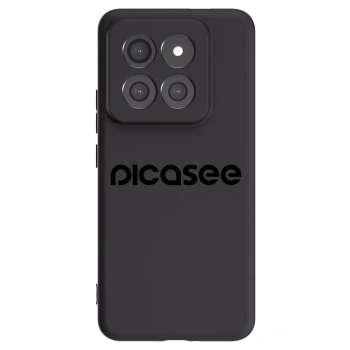 Picasee Xiaomi 14 Pro Hülle - Schwarzes Silikon - Picasee - new logo - black