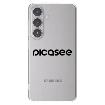 Picasee Samsung Galaxy S24 S921B 5G Hülle - Transparentes Silikon - Picasee - new logo - black