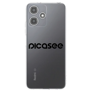 Picasee Xiaomi Redmi 12 5G Hülle - Transparentes Silikon - Picasee - new logo - black
