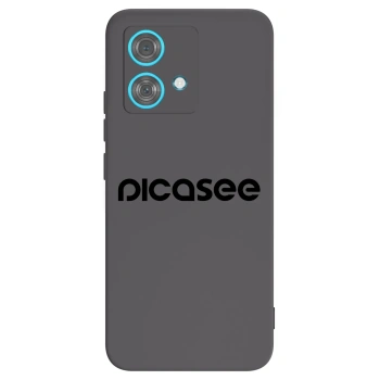 Picasee Motorola Edge 40 Neo Hülle - Schwarzes Silikon - Picasee - new logo - black