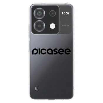 Picasee Xiaomi Poco X6 Hülle - Transparentes Silikon - Picasee - new logo - black