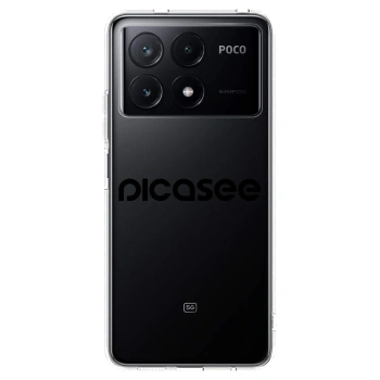 Picasee Xiaomi Poco X6 Pro Hülle - Transparentes Silikon - Picasee - new logo - black