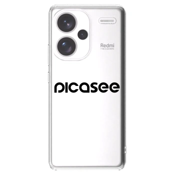 Picasee Xiaomi Redmi Note 13 Pro+ 5G Hülle - Transparentes Silikon - Picasee - new logo - black
