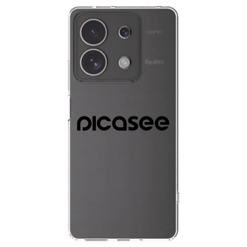 Picasee Xiaomi Redmi Note 13 4G Hülle - Transparentes Silikon - Picasee - new logo - black