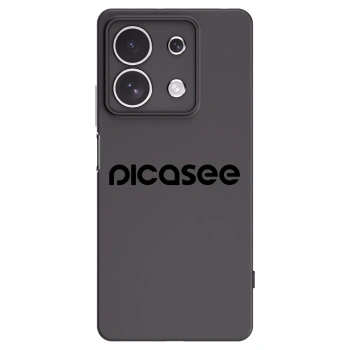 Picasee Xiaomi Redmi Note 13 4G Hülle - Schwarzes Silikon - Picasee - new logo - black