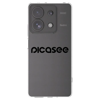 Picasee Xiaomi Redmi Note 13 Pro 4G Hülle - Transparentes Silikon - Picasee - new logo - black