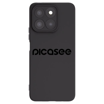 Picasee Honor X8b Hülle - Schwarzes Silikon - Picasee - new logo - black