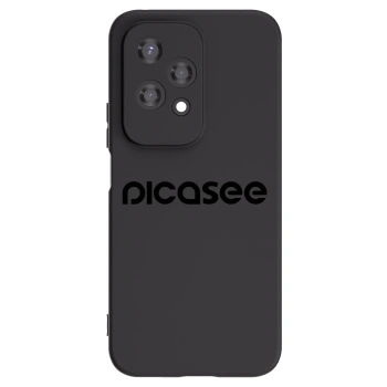 Picasee Honor 200 Lite Hülle - Schwarzes Silikon - Picasee - new logo - black