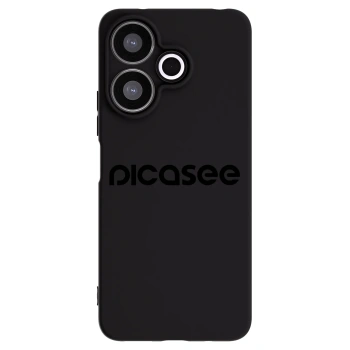 Picasee Xiaomi Redmi 13 4G Hülle - Schwarzes Silikon - Picasee - new logo - black