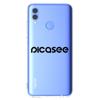 Picasee Honor 10 Lite Hülle - Transparentes Silikon - Picasee - new logo - black