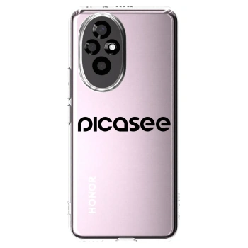Picasee Honor 200 Pro 5G Hülle - Transparentes Silikon - Picasee - new logo - black