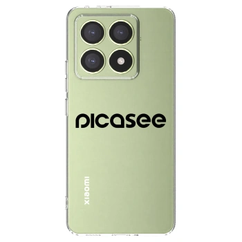 Picasee Xiaomi 14T Hülle - Transparentes Silikon - Picasee - new logo - black