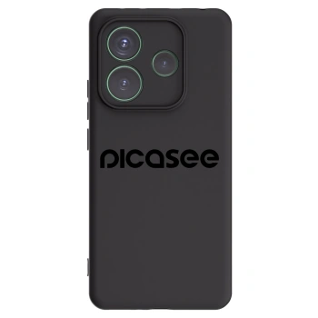 Picasee Xiaomi Redmi Note 14 5G Hülle - Schwarzes Silikon - Picasee - new logo - black
