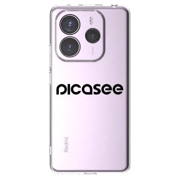 Picasee Xiaomi Redmi Note 14 5G Hülle - Transparentes Silikon - Picasee - new logo - black