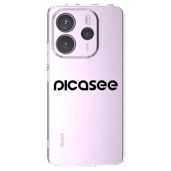 Picasee Xiaomi Redmi Note 14 4G Hülle - Transparentes Silikon - Picasee - new logo - black